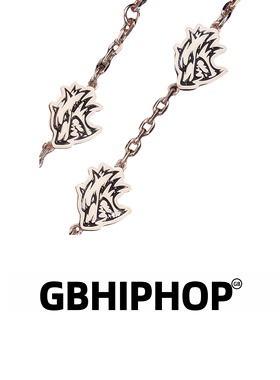 GBHIPHOP帅那奇沃夫夜光黑色手链