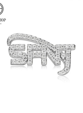 GB嘻哈SFNT同款满钻美式休闲街头朋克耳钉男女同款高级感个性耳环