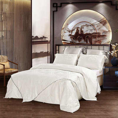 水星家纺官方品牌店官网正品品牌 100%蚕丝二合一子母被 提花正