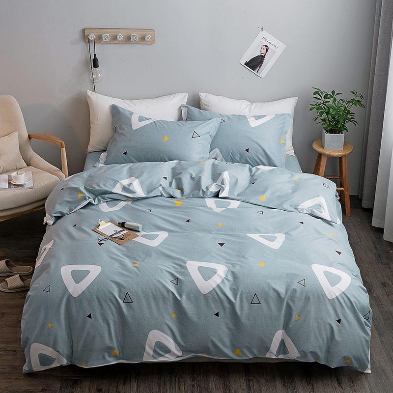 Cotton Bed sheets set quilt cover pillow cases four-piece b