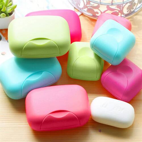 Portable Travel Soap Box Container Bathroom Acc Home Plastic