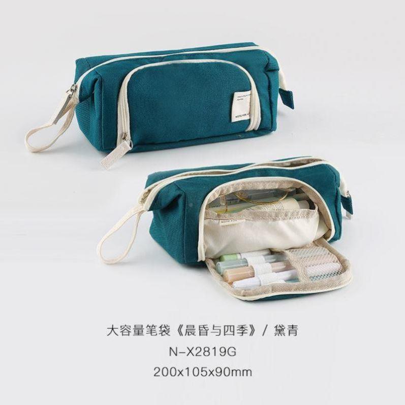 Large Capacity Pencil Case Kawaii Canvas Pencilcase School