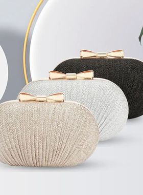 Wedding Bridal Clutch Handbag Women Evening Party Bag Chain