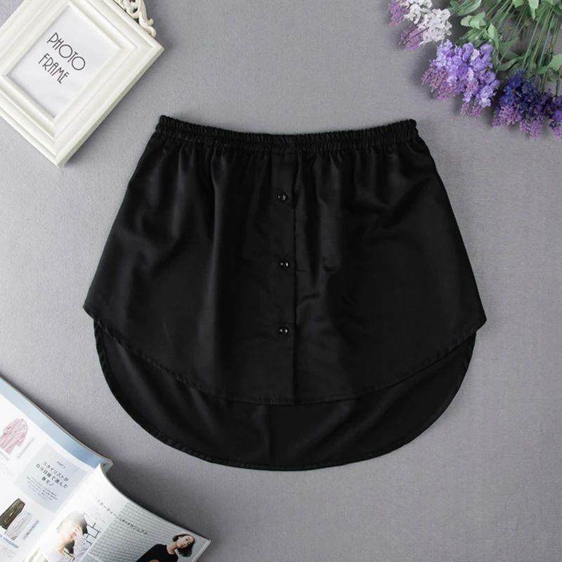 Detachable Underskirt Women Fake Shirt Irregular Skirt Tail
