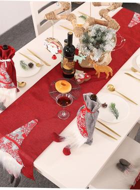christmas decoration Rudolph table flag tablecloth placemat