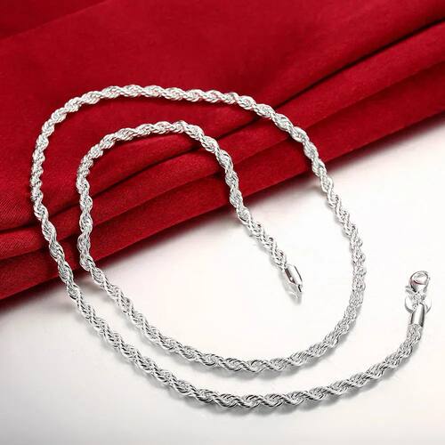 classic 925 Sterling Silver Necklaces Jewelry 16-24 Inches 4