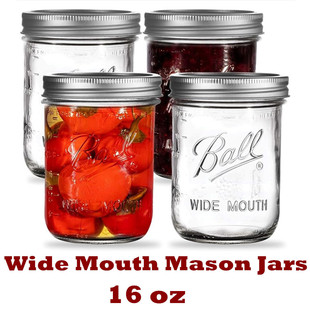 Wide Mouth Mason Jars Pint Size Jars