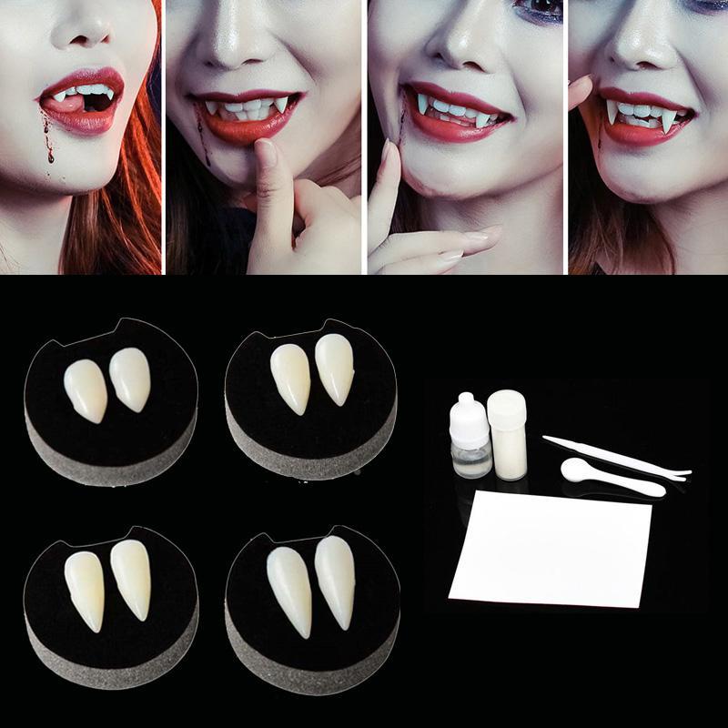 1 Pairs Va无品牌/mpire Teeth Fangs Dentures Props Halloween