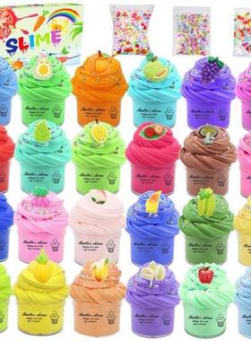 2Pack 70-180ml Cloud Slme Kt Peach Slme Charm Scented