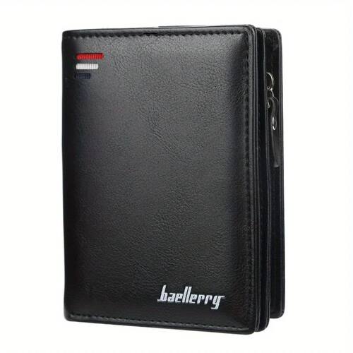Fashion Men Wallets Zipper Card Holder High Quality Male Pur