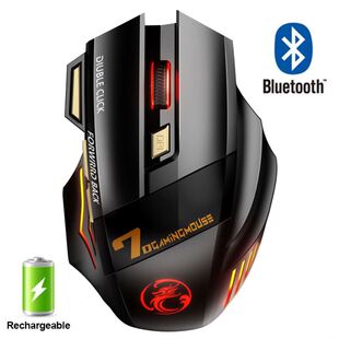 Wireless Gaming Mouse Gamer Mouse鼠标 Bluetooth Rechargeable