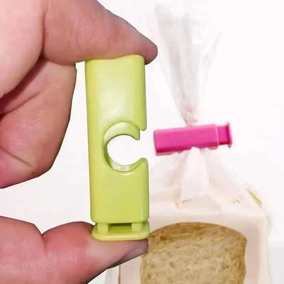 1-12 PCS Squeeze Bread Bag Clips Reusable Fresh Food SealCDK