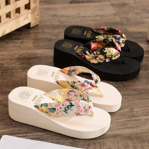 2026 Fashion Women Flip Flops Summer Beach Platform Slippers