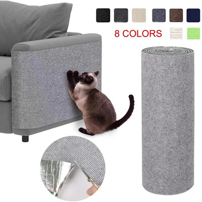 Self-Adhesive Cat Scratching Mat Trimmable Cat Carpet Cat Sc