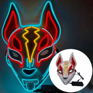Halloween glow mask Pumpkin head Scream mask Cartoon serrate