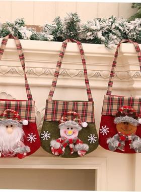 Cartoon Christmas decoration tree goodie bag Gift bag圣诞袜