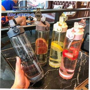 500-800ml Water Bottle With Straw Outdoor Water Bottle Healt