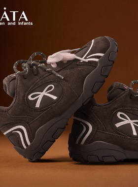 TATA他她童鞋运动鞋儿童鞋加绒保暖阿甘鞋户外登山鞋防滑女童鞋子