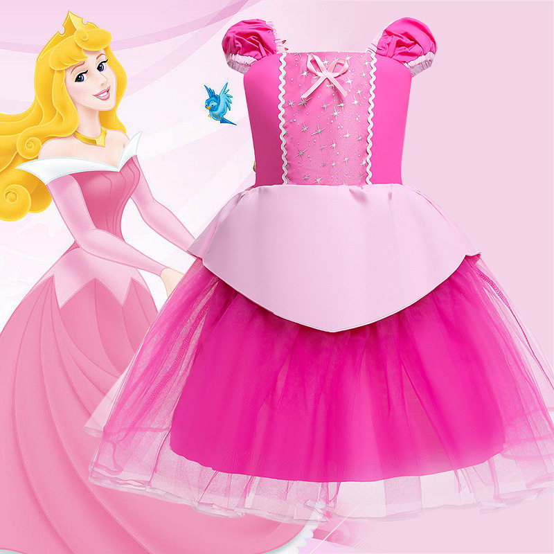 婴幼儿童装女童睡美人爱洛公主裙百日宴周岁裙小女孩摄影服装可爱