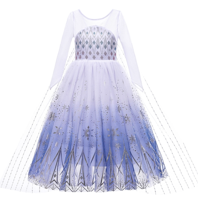 冰雪二艾莎长款连衣裙披风可拆