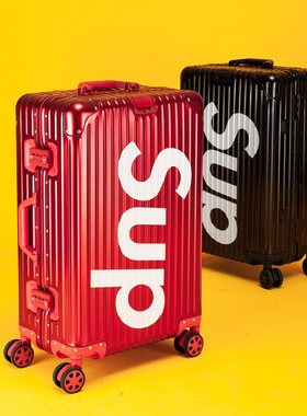 定制logo全铝镁合金红色女行李箱24寸男旅行箱sup拉杆箱20登机箱