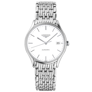 L4.860.4.12.6 Longines 浪琴正品 手表男 律雅系列钢带机械男表