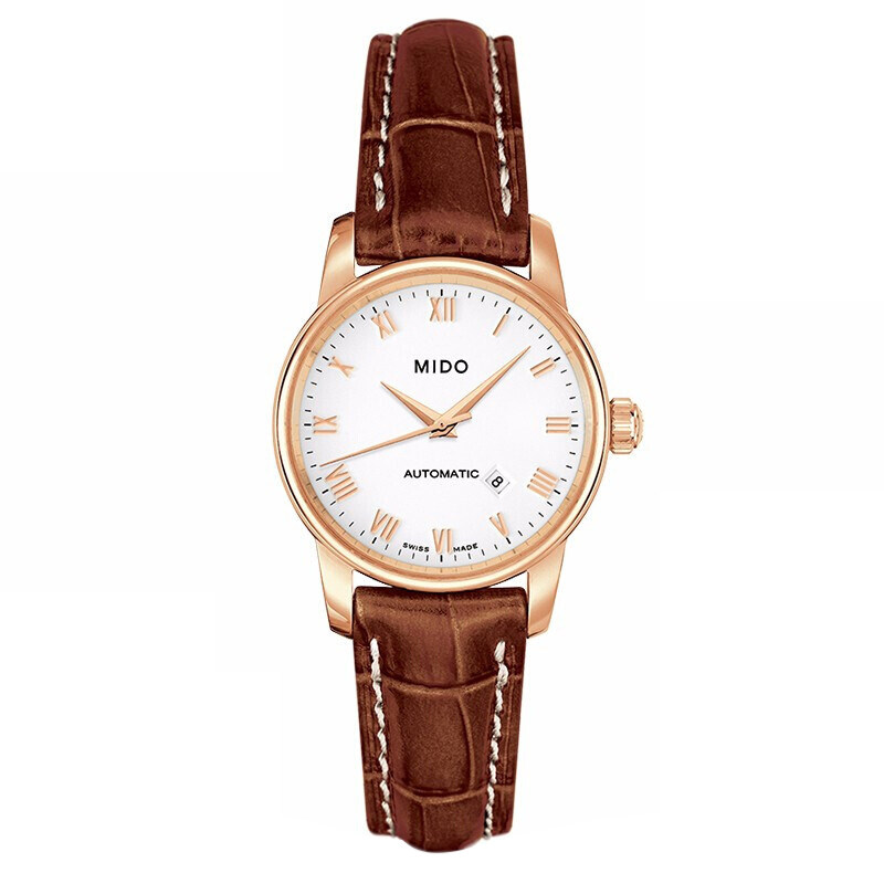 mido美度正品手表女 贝伦赛丽系列复古皮带机械女表m7600.3.26.