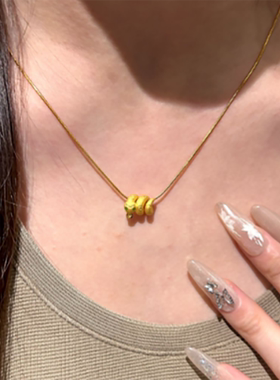 新中式蛇年卷卷蛇吊坠一颗两戴可当转运珠可当吊坠diy串珠