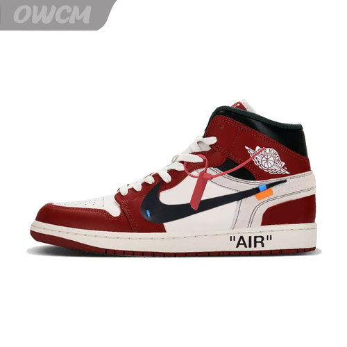 耐克正品定制 AJ1芝加哥解构非联名复古高帮篮球鞋男女鞋恶搞二创