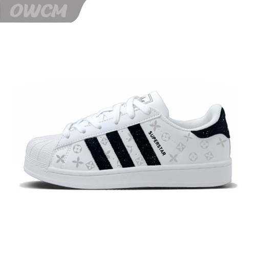 Adidas Originals SUPERSTAR贝壳头花影世界潮流休闲板鞋男女同款