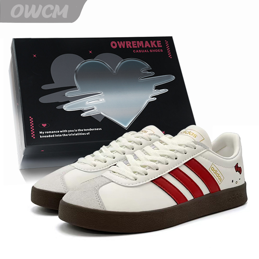 Adidas neo VL 哈喽小咪七夕限定礼物百搭低帮休闲板鞋女子定制鞋