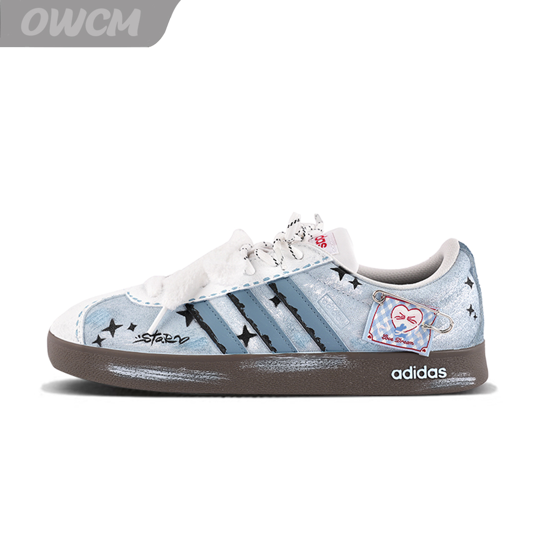 Adidas neo VL 坠落之星Y2K千禧潮流时尚百搭休闲板鞋女子定制鞋