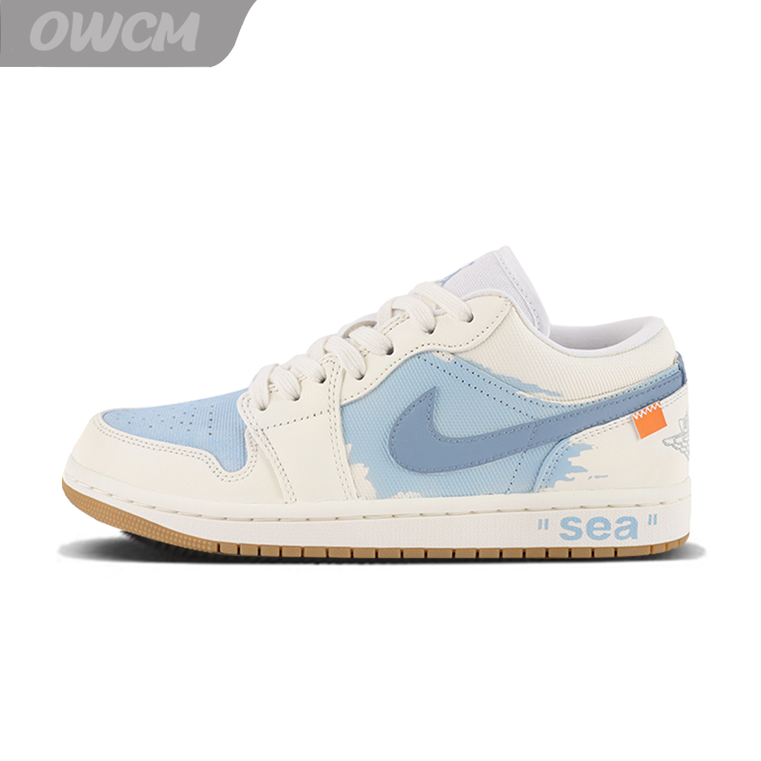 Air Jordan 1 AJ1 海浪颂者美式复古低帮板鞋篮球鞋男女鞋定制鞋