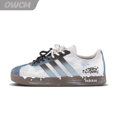Adidas neo VL 北海道冬雪圣诞限定潮流百搭休闲板鞋男女鞋定制鞋