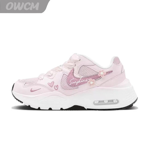 Nike Air Max Fusion 爱心花蕾潮流时尚增高休闲跑步鞋女子定制鞋