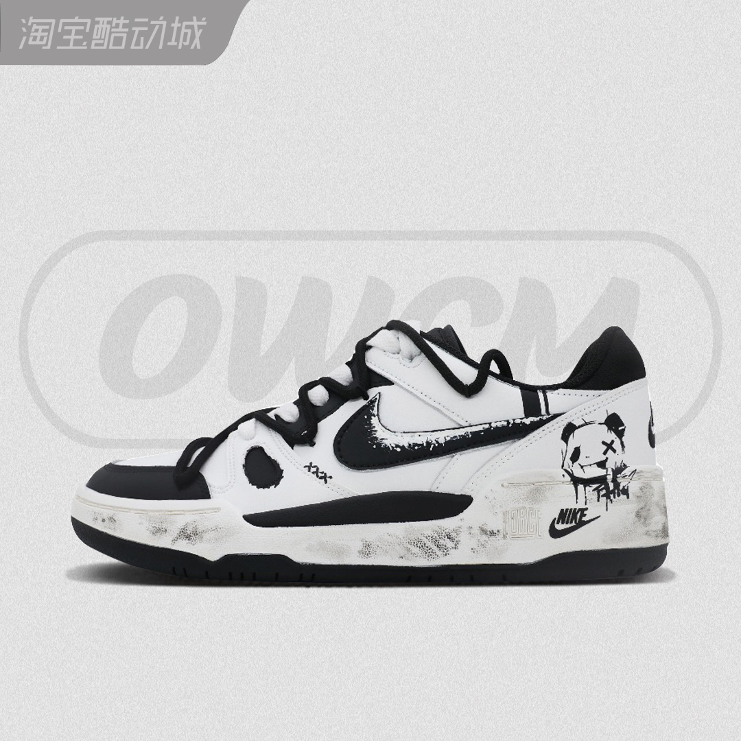 Nike Full Low 小熊星球潮流时尚做旧低帮休闲板鞋男女鞋定制鞋