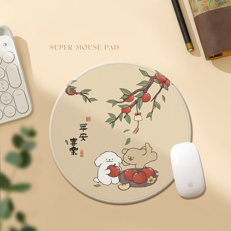 桔子猫小号创意小狗鼠标垫