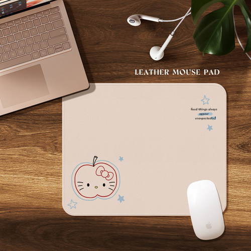 皮纹可爱线条简约猫咪办公鼠标垫