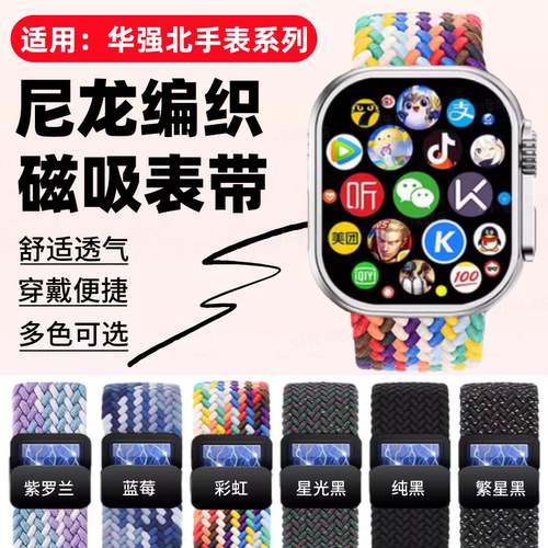 适用华强北手表系列磁吸透气表带
