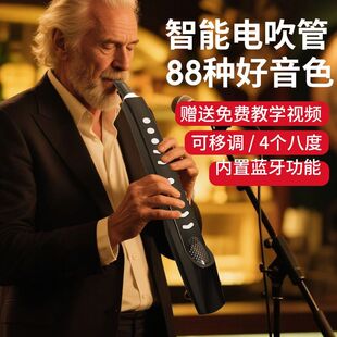 演奏电子吹管萨克斯多功能中老年人唢呐零基础笛子初学者乐器大全