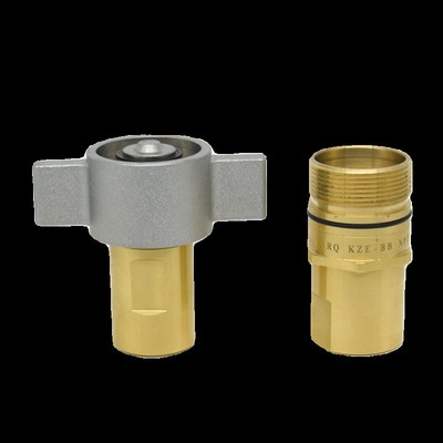 热销KZE-BB黄铜螺纹锁紧式液压快速接头千斤顶钻机自卸车高压油管