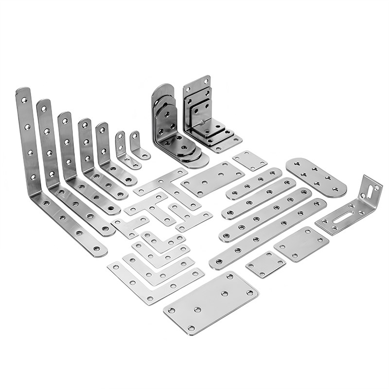热销不锈钢角码90度TL型直片一字连接件直条平角铁桌椅家具门窗固