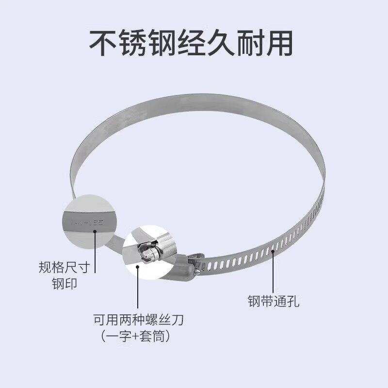 热销不锈钢卡箍抱箍喉箍紧固软管85/100/125/150/200mm