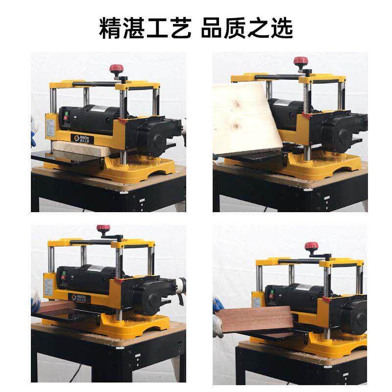 热销诺元工具12寸压刨机平刀螺旋刀家用小型电刨机木工刨刨床菜板