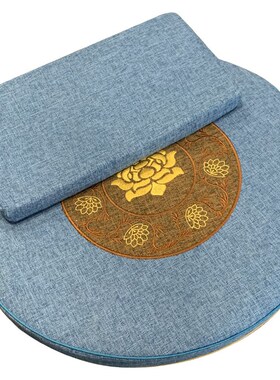 热销莲花拜垫圆形磕头跪垫拜佛佛堂家居禅修打坐椰棕落地方形拜凳