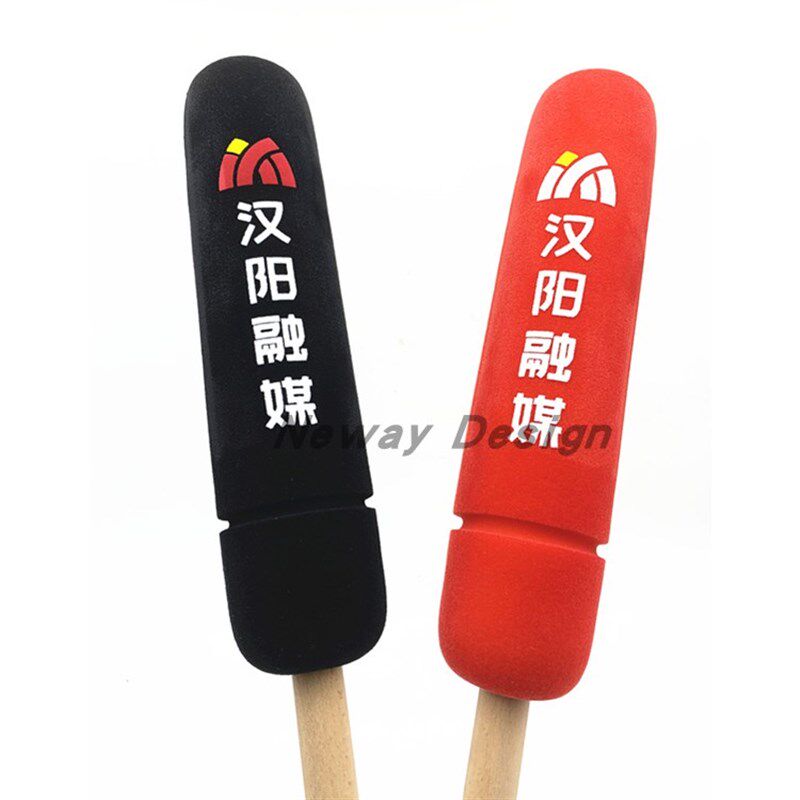 热销定做定制电视台新闻媒体记者采访话筒套海绵套麦套防风棉台标