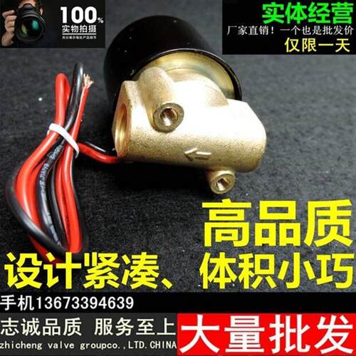 热销礼炮配件 电子鞭炮机12V伏电磁阀进气阀2W-025-08 电子礼炮机