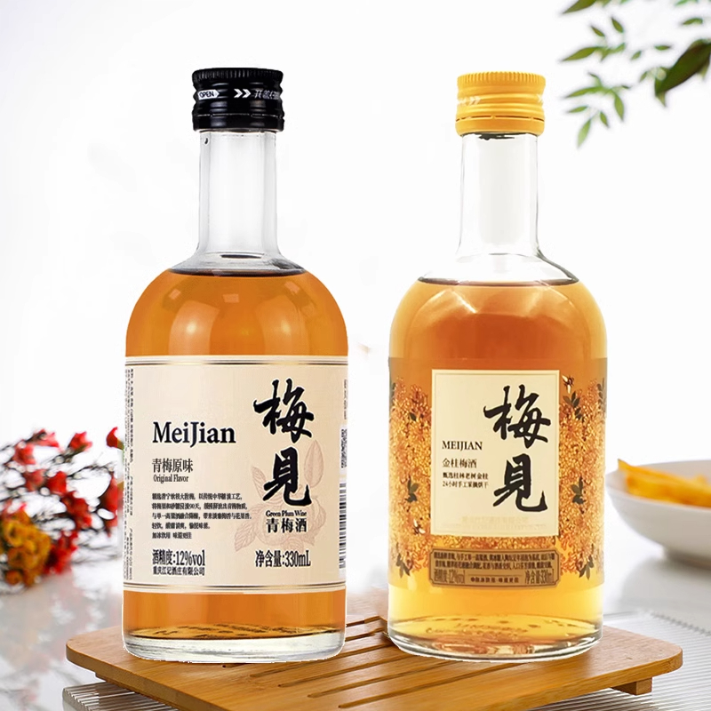 梅见原果原酿青梅酒金桂12度750ml低度女士酒微醺梅子酒原味果酒