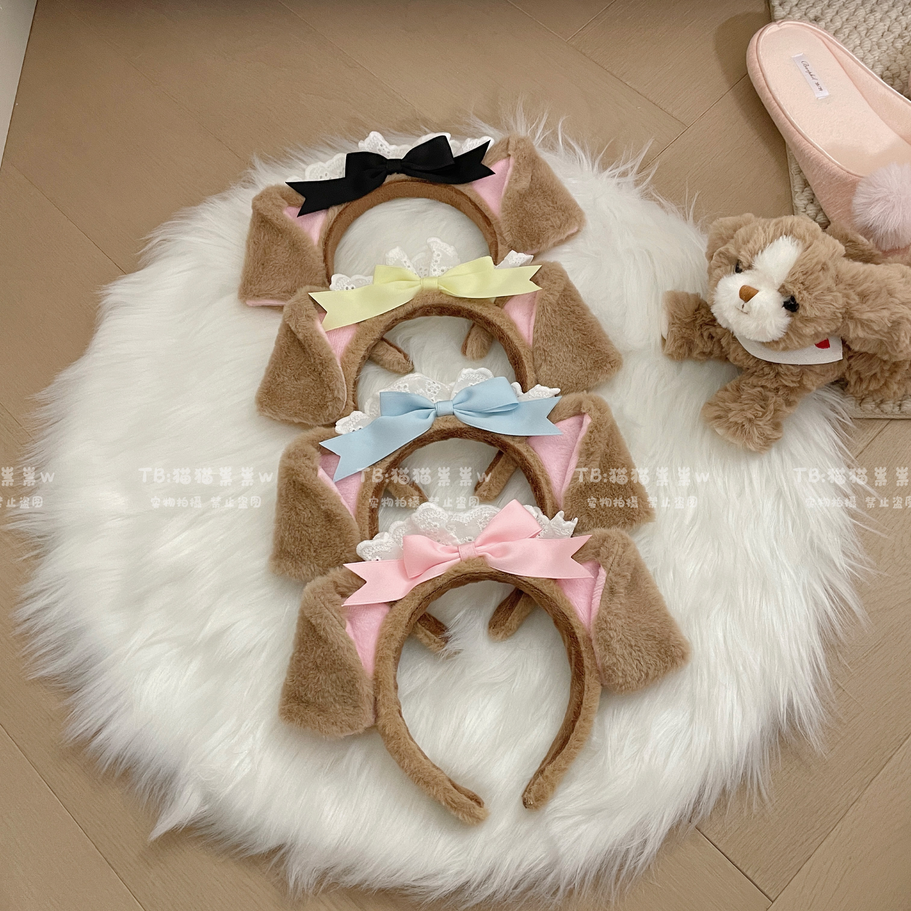 猫猫祟祟～甜美小狗女仆发箍日系可爱软妹Lolita配饰狗耳朵puppy,模玩/动漫/周边/娃圈三坑/桌游,lolita洛丽塔配饰小物/道具,淘宝优惠券,粉丝福利购,淘宝优惠卷