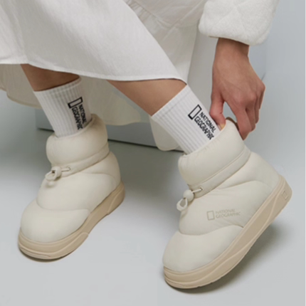 NATIONAL/国家地理韩国代购直邮25春女士户外休闲充棉雪地靴鞋